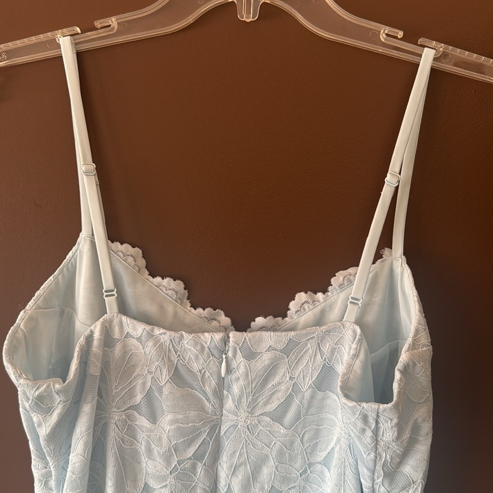 NWT MARE MARE x Anthropologie Blue Lace Mini Dress - Picture 4 of 8